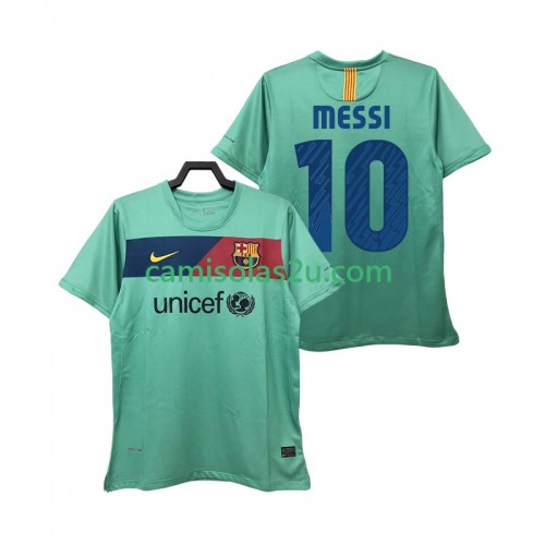 Camisolas de futebol FC Barcelona Lionel Messi 10 2010 2011 Retro Equipamento Alternativa Manga Curta Camisolas de futebol FC Barcelona Lionel Messi 10 2010 2011 Retro Equipamento Alternativa Manga Curta